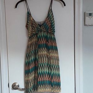 Tropical multicolored dress